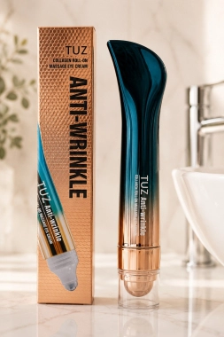 TUZ Anti-Wrinkle Collagen kolagenový oční krém s masážním roll-on aplikátorem