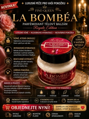 Find Queen – LA BOMBÈA Royal Edition Parfémované tělové mléko 250 ml inspirováno vůní La Bomba