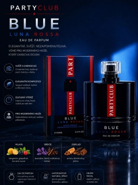 Party Club Blue Luna Rossa – Eau de Parfum inspirováno Prada 100 ml