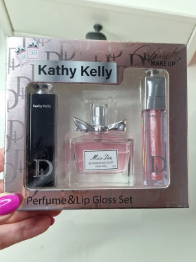 Kathy Kelly Miss Dio Blooming Bouquet – Perfume & Lip Gloss Set inspirováno Miss Dior