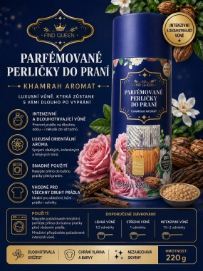 Find Queen – Parfémové perličky do praní Khamrah Aromat 220 g