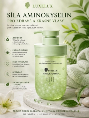 Luxelux aminokyselinový šampon proti vypadávání vlasů a na lupy 500 ml