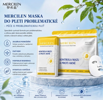 MERCILEN Oil Control Anti-Acne Repair Mask – Pleťová maska proti akné