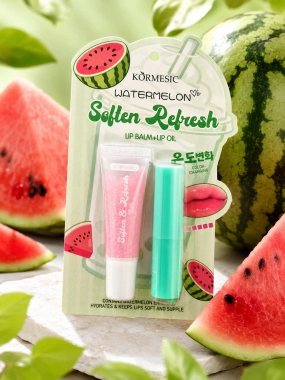 KORMESIC Watermelon Color-Changing – balzám na rty + lesk na rty (2 ks)