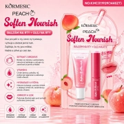 KORMESIC Peach Color-Changing – balzám na rty + lesk na rty (2 ks)
