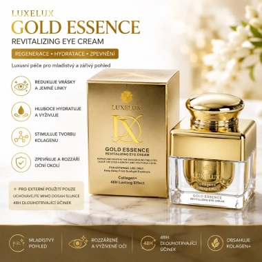 Luxelux Gold Essence Revitalizing Eye Cream Collagen+ revitalizační oční krém se zlatou esencí 30 g