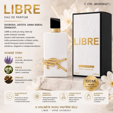 LIBRE parfémovaná voda pro ženy 100 ml inspirováno Yves Saint Laurent Libre L'Eau Nue