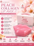 LUXELUX Peach Collagen Lip Mask kolagenová maska ​​na rty s broskví (20 ks)