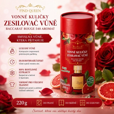 Find Queen – Parfémové perličky do praní Bacarat Roue 504 220 g