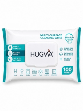 HUGVA Multi-Surface Cleaning Wipes – White Soap 100 ks