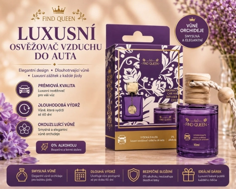 FIND QUEEN luxusní vůně do auta inspirováno ARMAF 10 ml