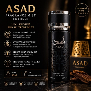 CLIVE DORRIS pánská tělová mlha inspirováno LATTAFA Asad EdP 90 ml