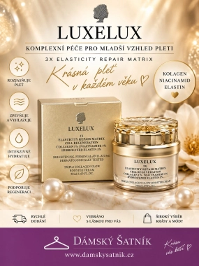 LUXELUX Triple Collagen Glow Booster Cream krém proti vráskám s kolagenem 50 ml