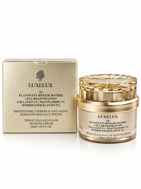 LUXELUX Triple Collagen Glow Booster Cream krém proti vráskám s kolagenem 50 ml