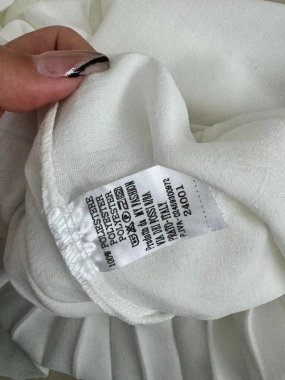 Světle růžová plisovaná skládaná košile na knoflíky