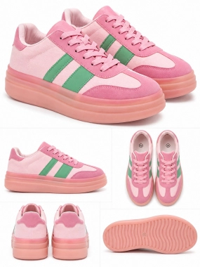 38 Stylové botasky tenisky v nádherných barvách Pink Dream