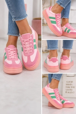 37 Stylové botasky tenisky v nádherných barvách Pink Dream