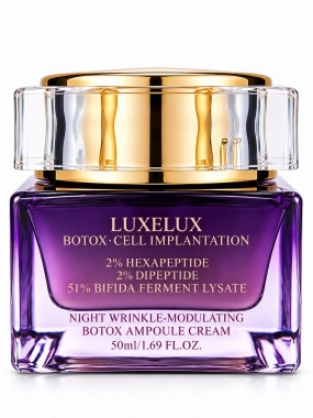 LUXELUX Night Wrinkle Modulating Botox Ampoule Cream noční protivráskový krém 50 ml