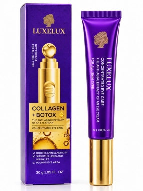 LUXELUX oční krém s kolagenem a peptidem a s masážním přístrojem 30 g