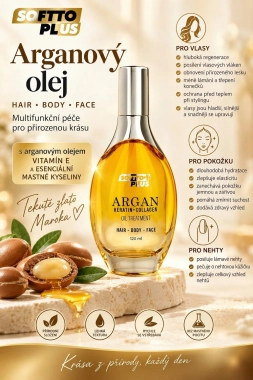 SOFTTO PLUS multifunkční pečující olej s arganovým olejem 120 ml