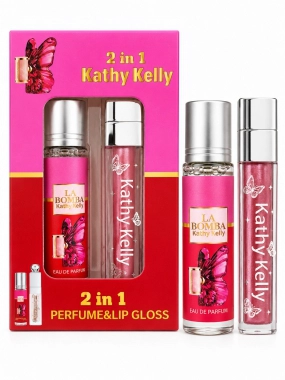 Kathy Kelly 2 in 1 parfém & lesk na rty pink
