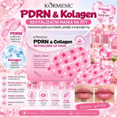 KORMESIC PDRN & Collagen revitalizační hydrogelová maska na rty 7 g
