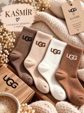 39-42 Dámské hřejivé ponožky MOTYL cashmere 4 páry