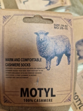 39-42 Dámské hřejivé ponožky MOTYL cashmere 4 páry