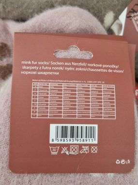 39-42 Hřejivé dámské ponožky MINK FUR s norkovou srstí
