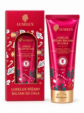 LUXELUX Růžový tělový balzám 200 ml v dárkovém balení