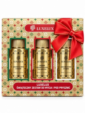 LUXELUX dárková sada pro péči o vlasy a tělo 3 x 50 ml