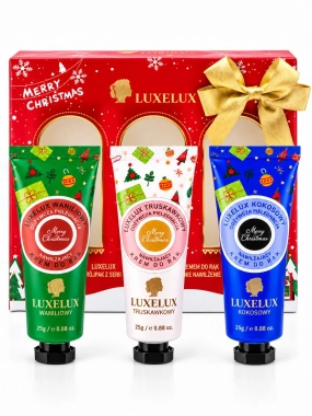 LUXELUX Vánoční dárková sada krémů na ruce 3 × 25 g
