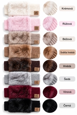 Dámské bezprstové rukavice LGC krémové