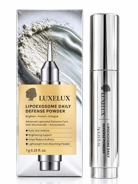 LUXELUX LipoExosome Daily Defense Powder rozjasňující pleťový pudr s niacinamidem 7 g