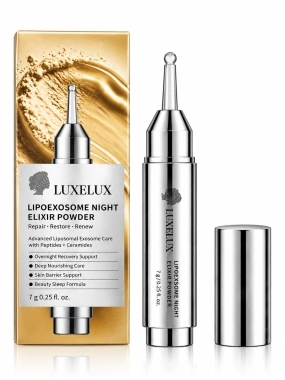 LUXELUX LipoExosome Night Elixir Powder noční regenerační pleťový pudr 7 g